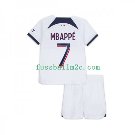 Fußballtrikots Paris Saint-Germain Kylian Mbappé 7 Kinder Auswärts Trikotsatz 2023-2024 Fußballtrikots Paris Saint-Germain Kylian Mbappé 7 Kinder Auswärts Trikotsatz 2023-2024